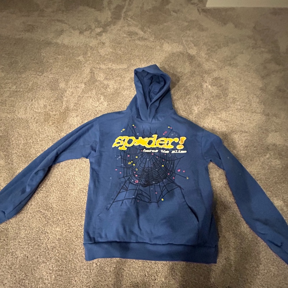 Large blue spider hoodie, real bought from genesis in the mall.
